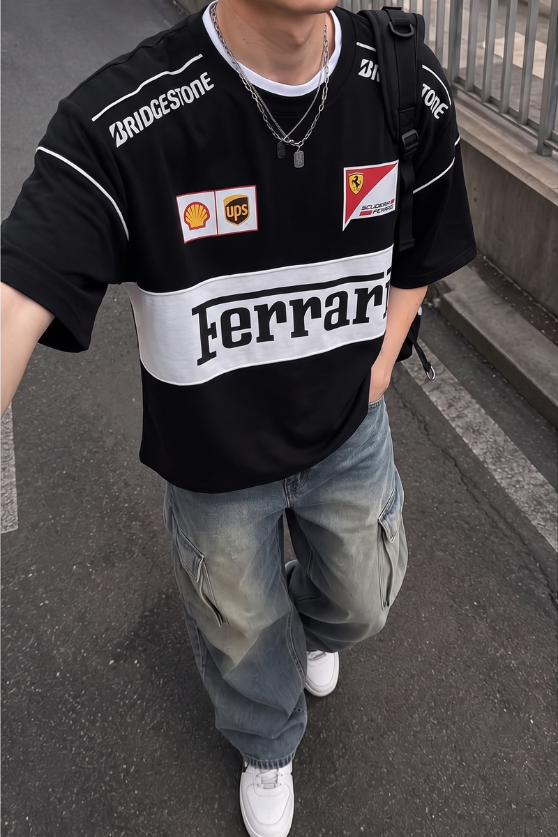 Ferrari Racing Oversized T-Shirt