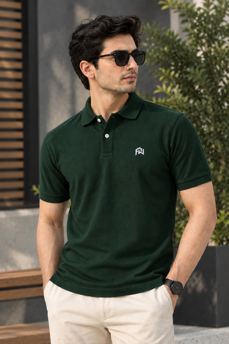 FW Classic Polo Shirt – Dark Green