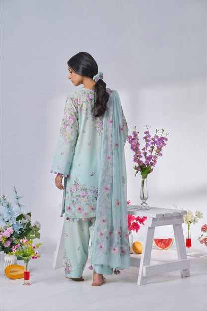 Kacha Tanka Embroidered 2-Piece Suit – Pastel Blue