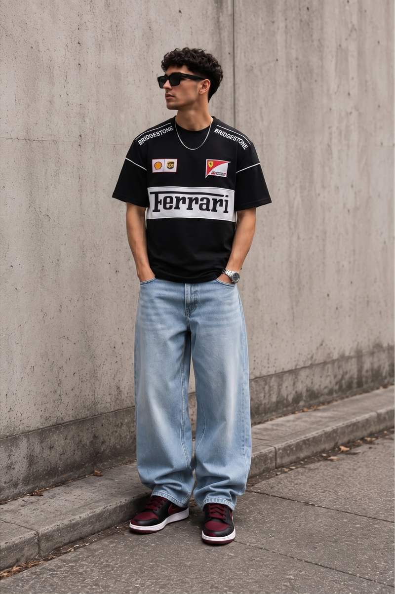 Ferrari Racing Oversized T-Shirt